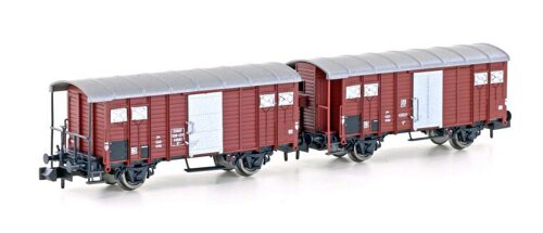 Hobbytrain 24250 SBB 2tlg. Set ged. Güterwagen K3 braun Ep.III